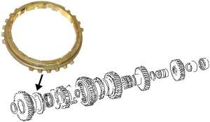 091 Gearbox Syncro Ring (1st Gear) - 1975-82 - T2,T25