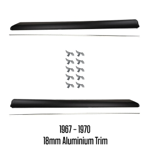 Beetle Running Board Kit - 1967-70 (18mm Thick Trim) Top Quality