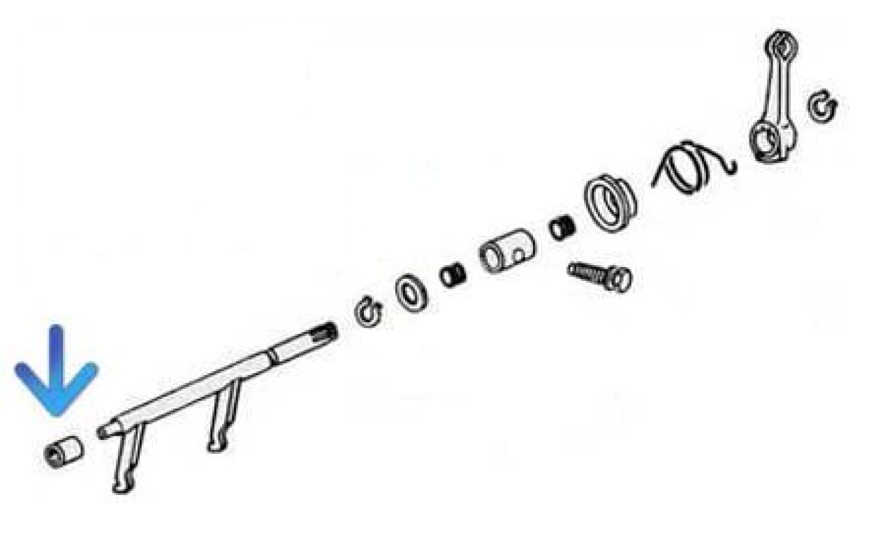 16mm Clutch Cross Shaft Bush Right T1, KG, T3 (196072) + T2 (196075