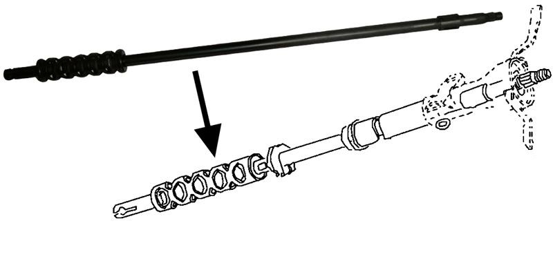 vw bug steering column