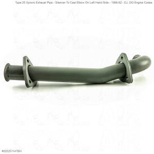 *ON SALE* Type 25 Syncro Exhaust Pipe - Silencer To Cast Elbow On Left Hand Side - 1986-92 - DJ, DG Engine Codes