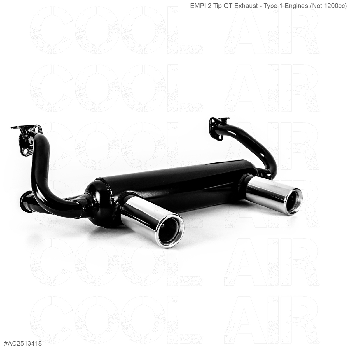 BEETLE Exhaust System EMPI 2 Tip 1300-1600 T1 & Ghia AC2513418A 