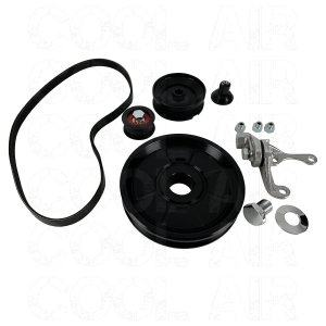AC903003 BEETLE Serpentine Pulley/belt kit Scat Black Anodised