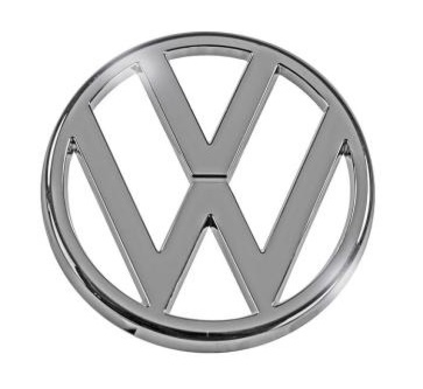 Type 25 Chrome VW Badge For Front Grille - 1979-87 (95mm Diameter ...