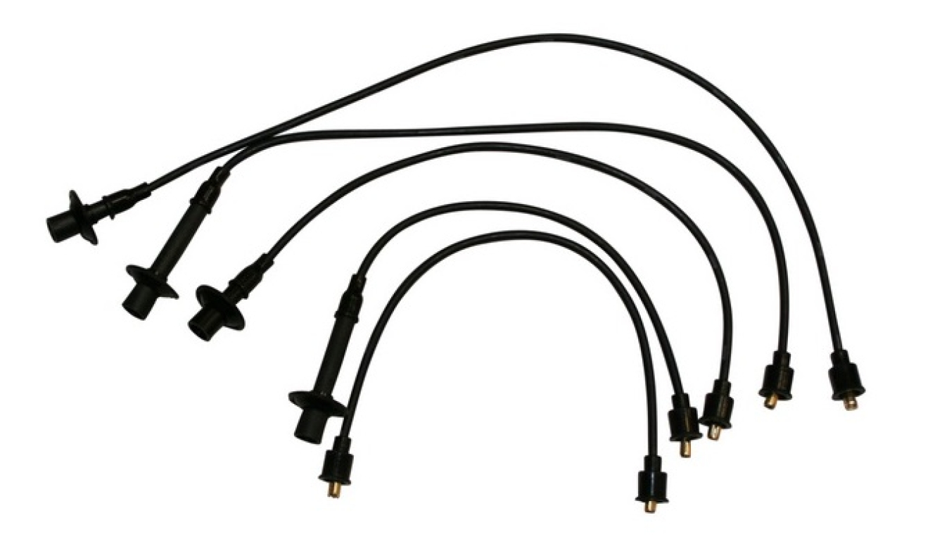 Black HT Lead Set Type 4 Engines (Socket Coil And Distributor Cap