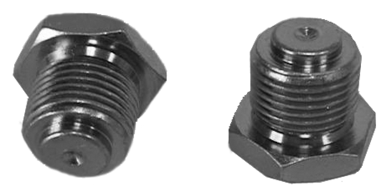 Oil Pressure Relief Valve Screws Pair Hex Head Type 1 Engines