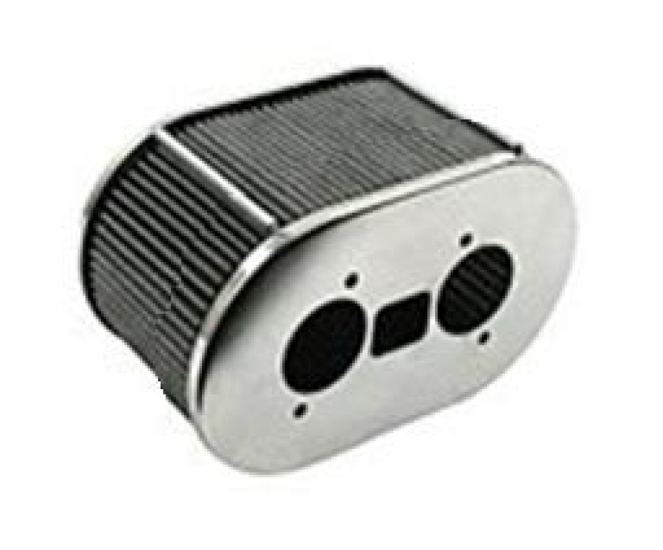 Chrome Oval Air Filter IDF Carburettor Air Filter 83mm High Cool Air VW