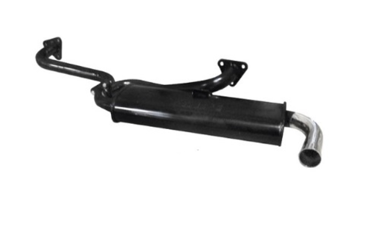 US Spec Baywindow Bus EMPI Single Quiet Pack Exhaust System Type 4