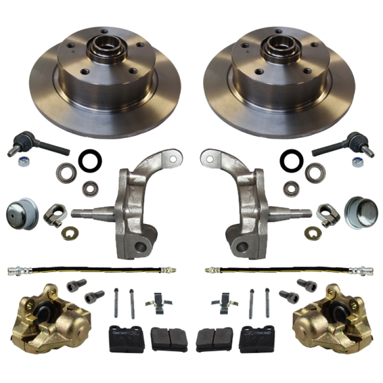 Beetle Front Disc Brake Conversion Kit 5x130 With Drop Spindles