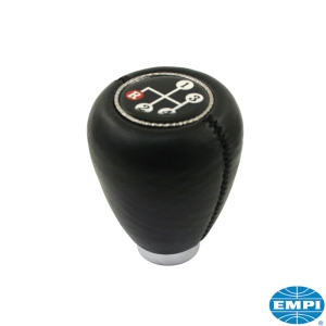 Black Vinyl Gear Knob - Triple Threaded With 7mm, 10mm And 12mm Threads