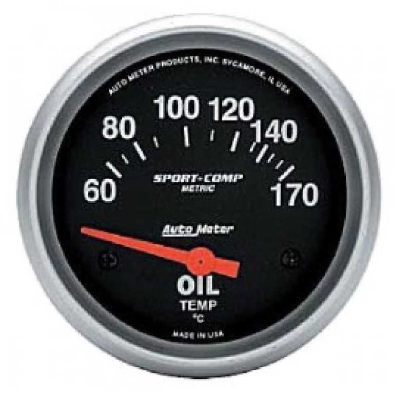 Autometer Sport Comp 60170C Oil Temperature Gauge + Sender Cool Air VW