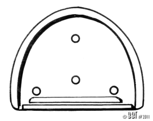 Beetle Number Plate Light Seal - 1958-63