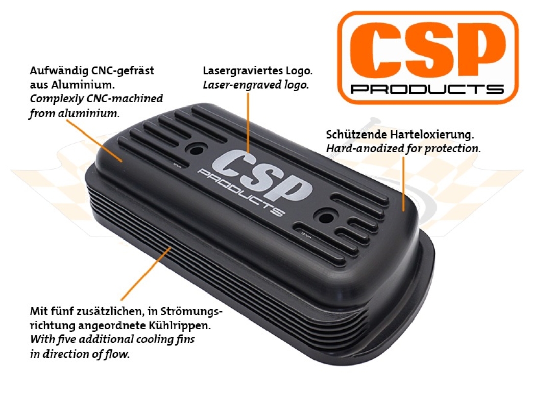 CSP Billet Rocker Covers With Cooling Vents Type 1 Engines (Laser