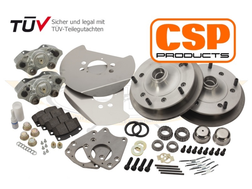 CSP Beetle Front Disc Brake Conversion Kit For Drop Spindles (Zero