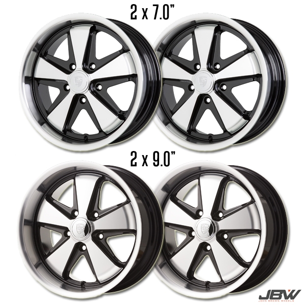 Replica Staggered 5 x 130 PCD Porsche Fuch Wheel Sets Cool Air VW