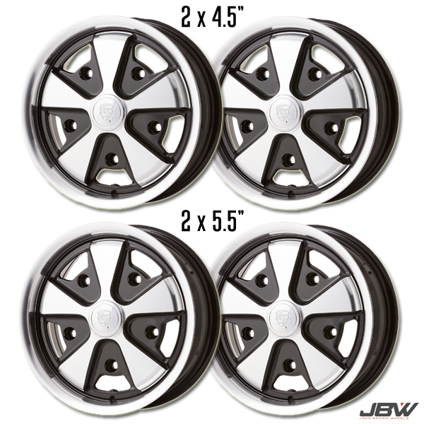 Replica Staggered 5 x 205 PCD Porsche Fuch Wheel Sets Cool Air VW