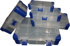 30 Piece Clear Plastic Storage Box Set