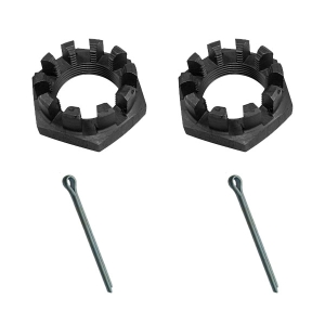 Type 25 Rear Hub Nuts and Split Pins - 46mm Axle Nut With 10 Crowns