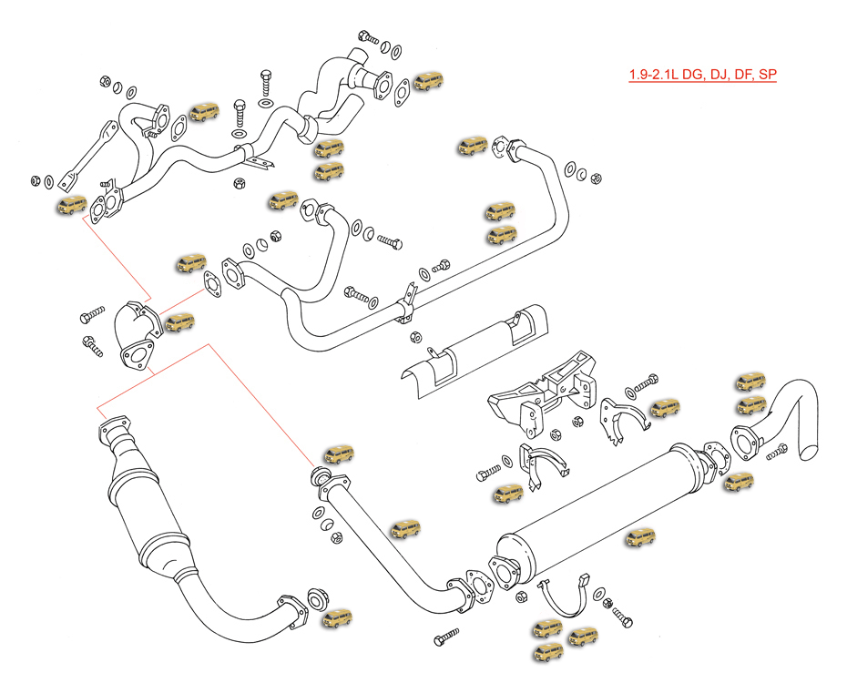 Type 25 DG DJ DF GW SP Engine Codes Cool Air VW